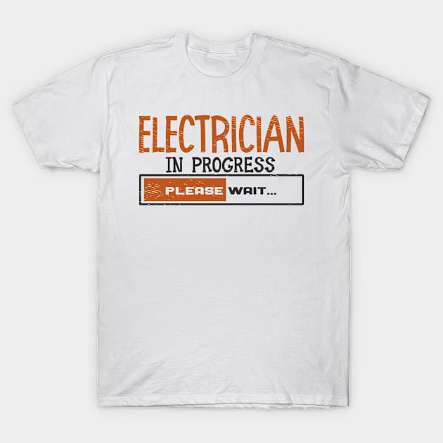 Electrician Apprentice Loading Journeyman T-Shirt by Tom´s TeeStore